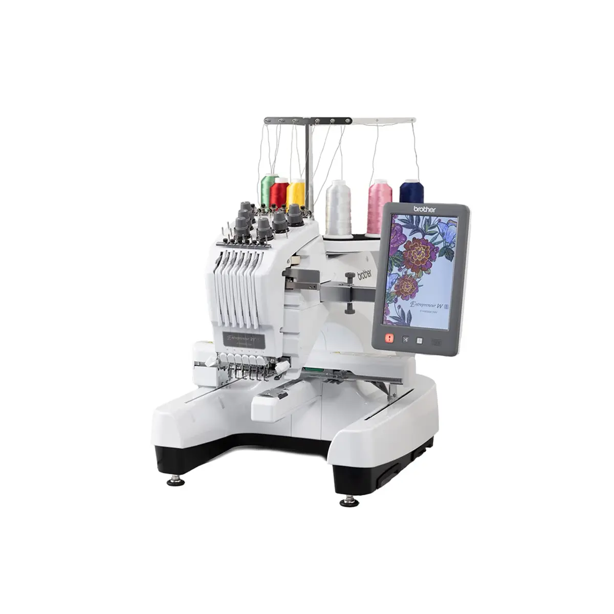 Brother Entrepreneur PR680W embroidery machine with cap kit