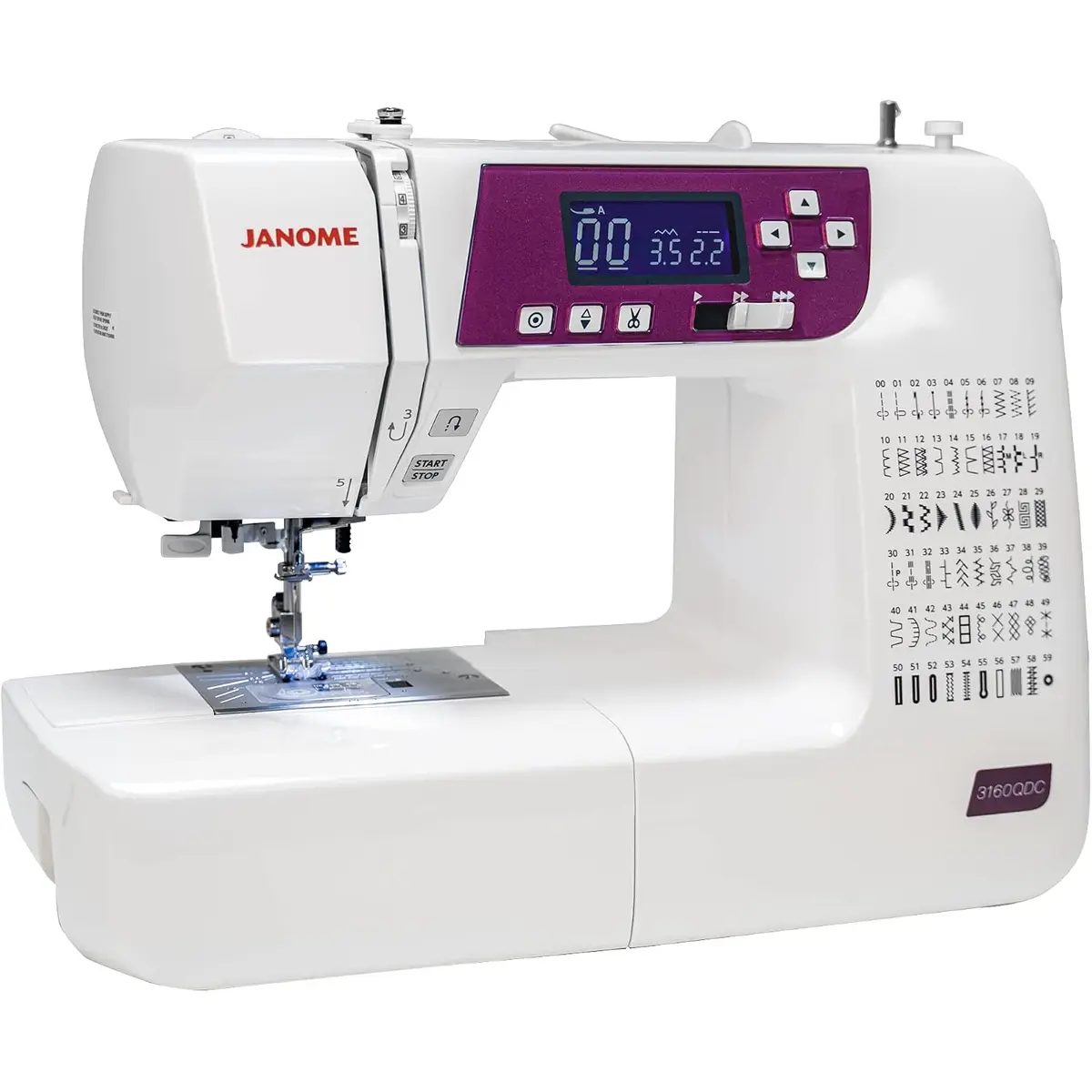 Janome 3160QDC-G sewing and quilting machine