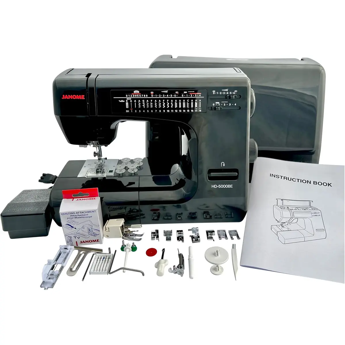 Janome HD5000 Black Edition mechanical sewing machine
