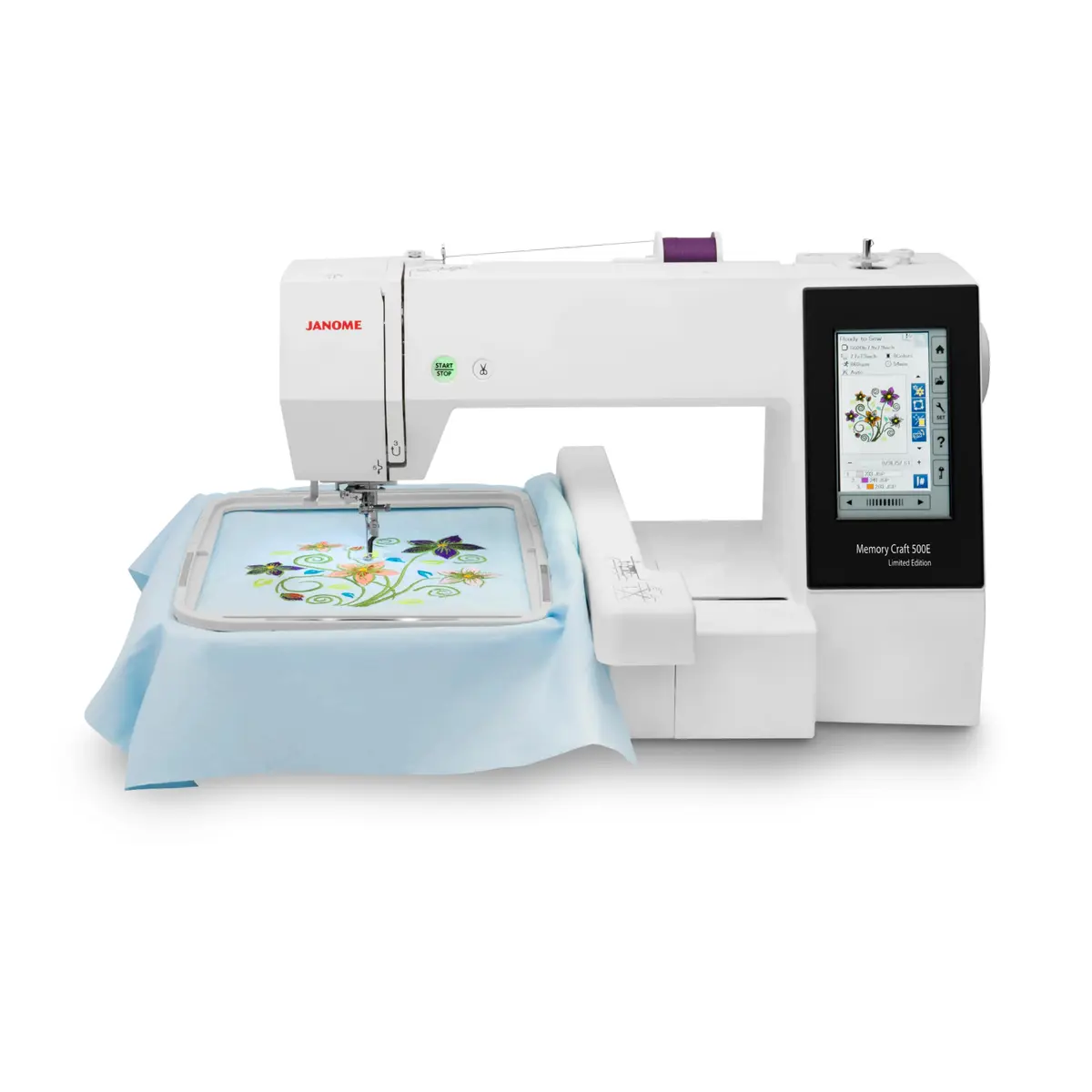Janome Memory Craft 500E Limited Edition embroidery machine