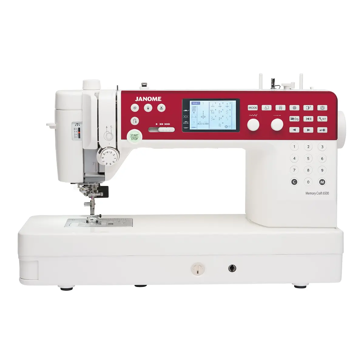 Janome Memory Craft 6650 sewing and quilting machine