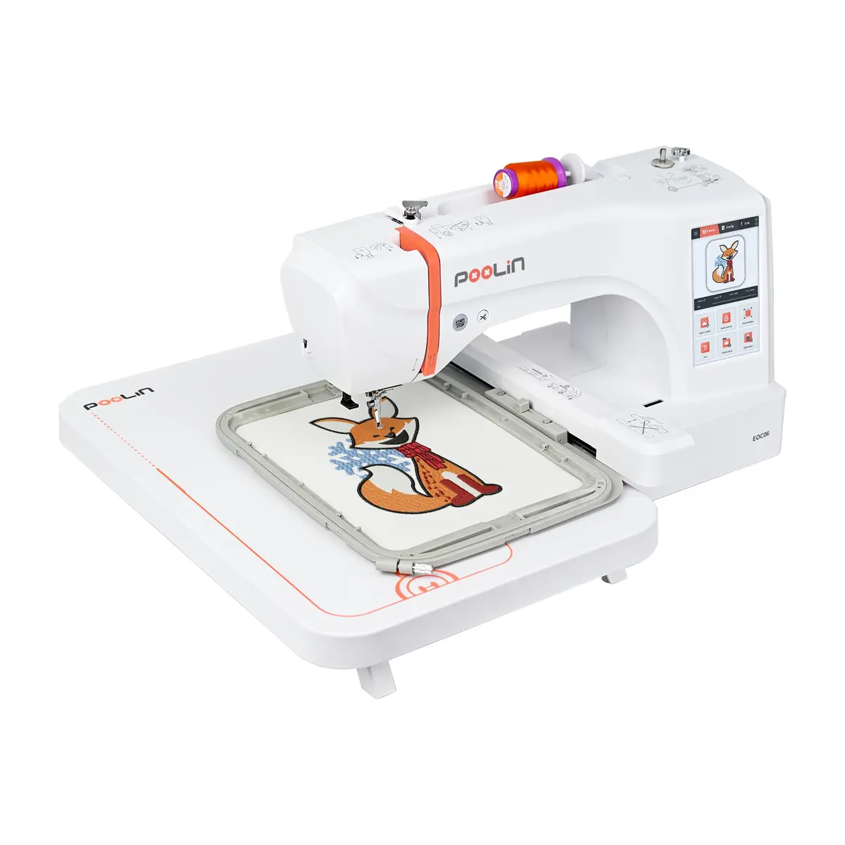 PooLin EOC06 computerized embroidery machine