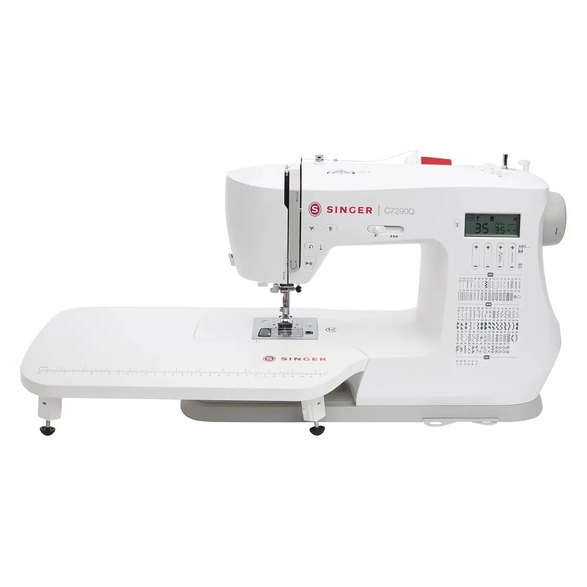 Singer C7290Q computerized sewing and quilting machine with extension table