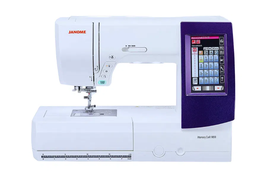 janome 9850 sewing and embroidery machine