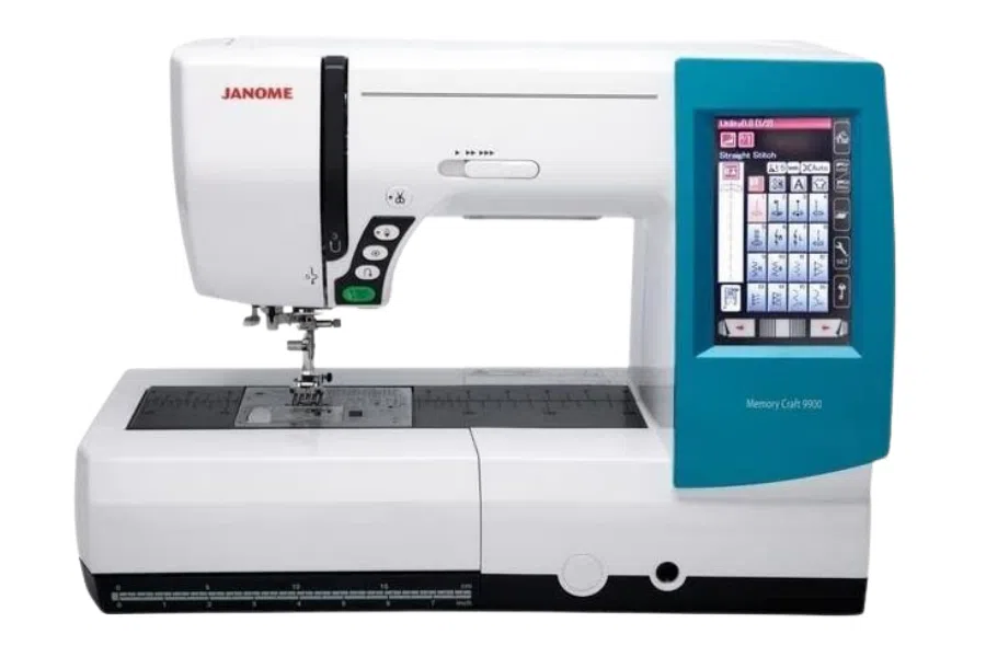  9. Janome Memory Craft 9900 Best Shirt and Hat Embroidery Machine 