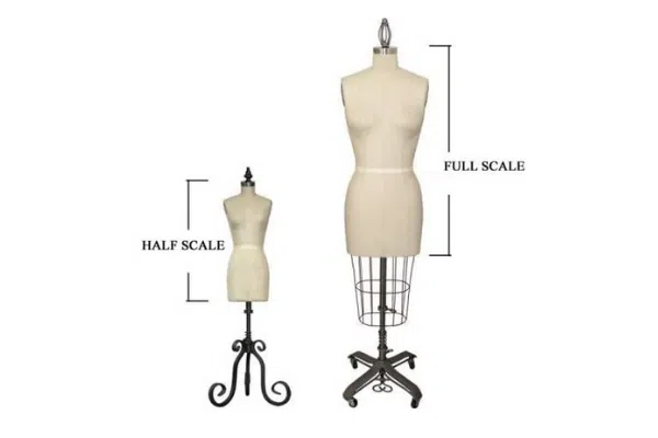small scale dress forms