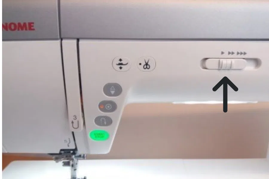 start stop operational control button sewing machine